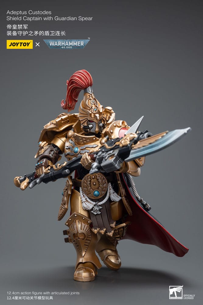 Warhammer 40k Action Figure 1/18 Adeptus Custodes Shield Captain with Guardian Spear 12 cm - MangaShop.ro
