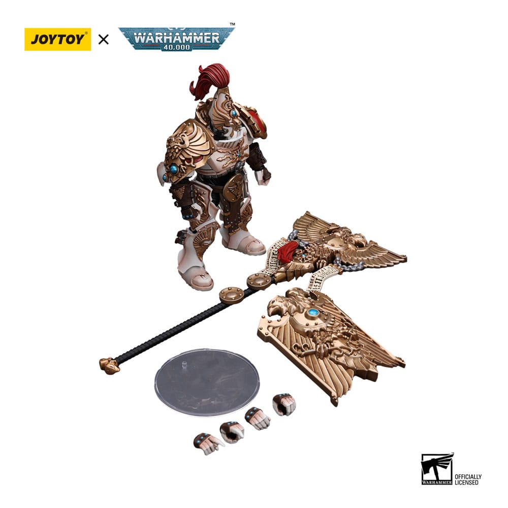 Warhammer 40k Action Figure 1/18 Adeptus Custodes Solar Watch Vexilus Praetor 12 cm - MangaShop.ro