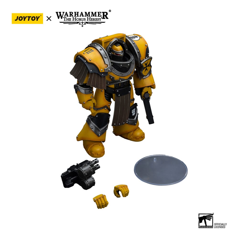 Warhammer The Horus Heresy Action Figure 1/18 Imperial Fists Legion Cataphractii Terminator Squad Legion Cataphractii with Chainfist 12 cm - MangaShop.ro