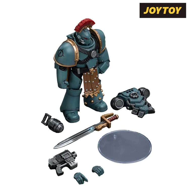 Warhammer The Horus Heresy Action Figure 1/18 Sons of Horus MKIV Tactical Squad Sergeant with Power Fist 12 cm - MangaShop.ro