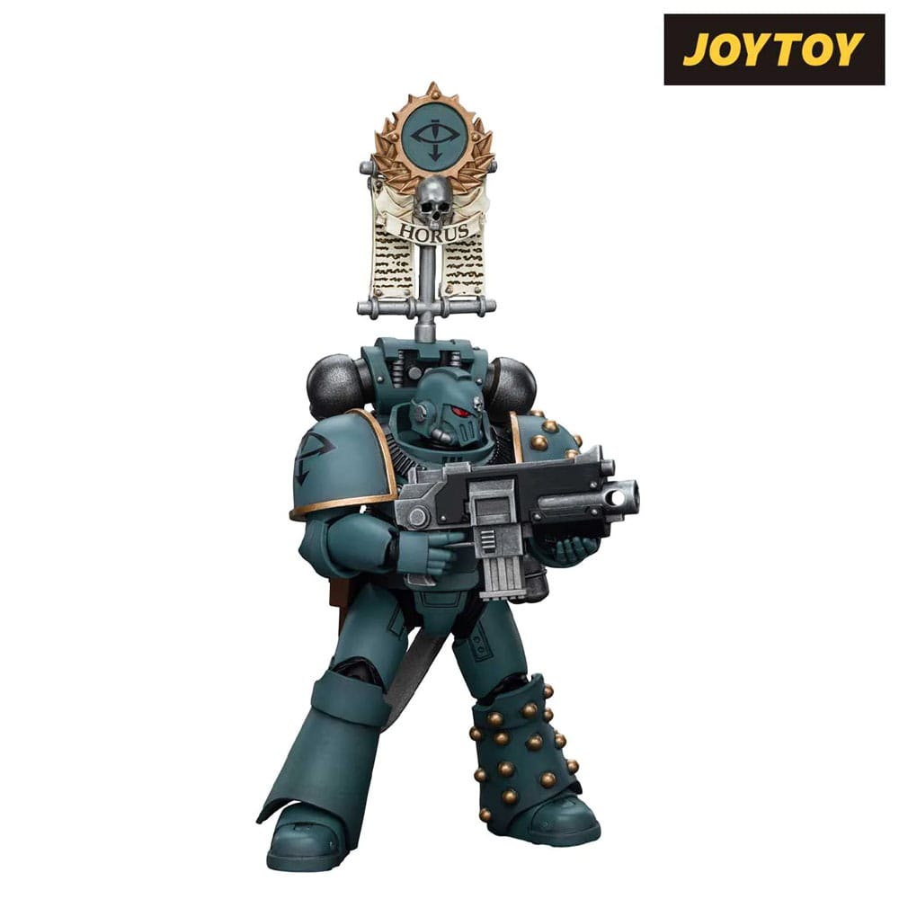 Warhammer The Horus Heresy Action Figure 1/18 Sons of Horus MKIV Tactical Squad Legionary with Legion Vexilla 12 cm - MangaShop.ro