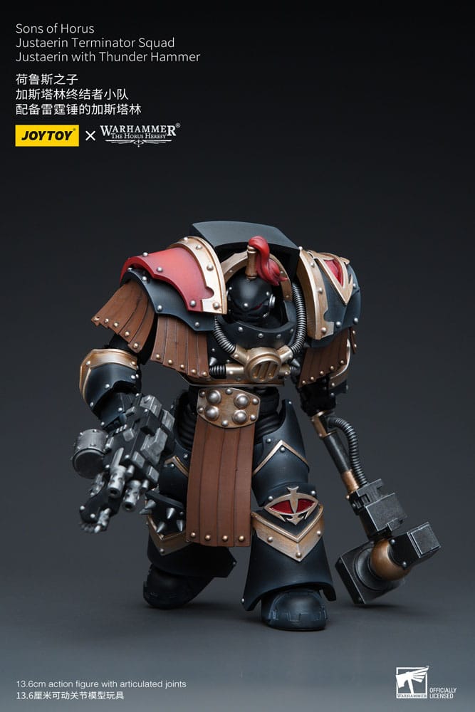 Warhammer The Horus Heresy Action Figure 1/18 Sons of Horus Justaerin Terminator Squad Justaerin with Thunder Hammer 12 cm - MangaShop.ro