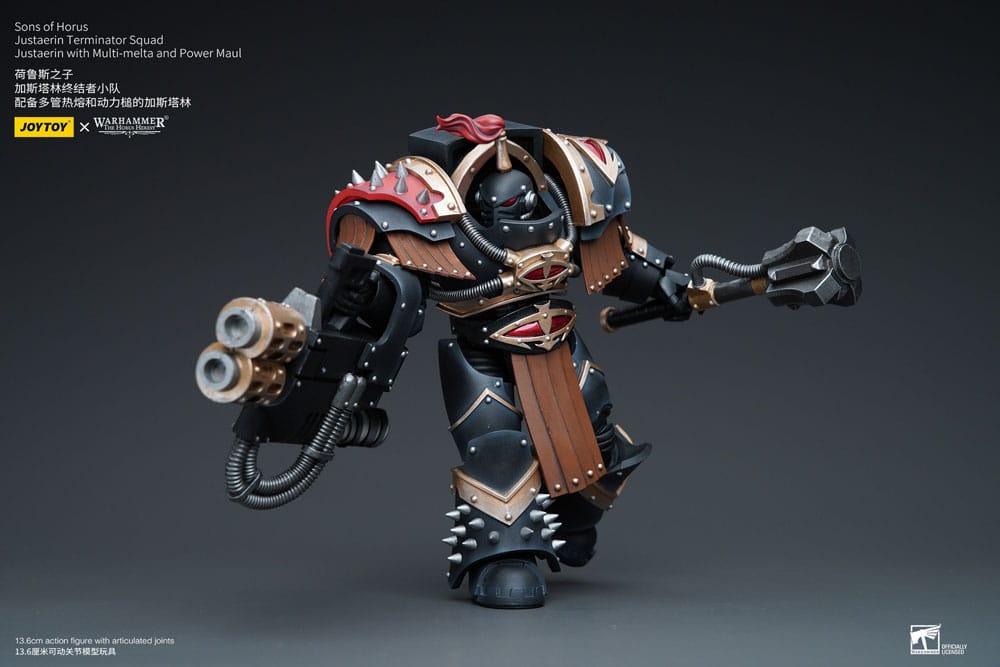 Warhammer The Horus Heresy Action Figure 1/18 Sons of Horus Justaerin Terminator Squad Justaerin with Multi-melta and Power MauL 12 cm - MangaShop.ro