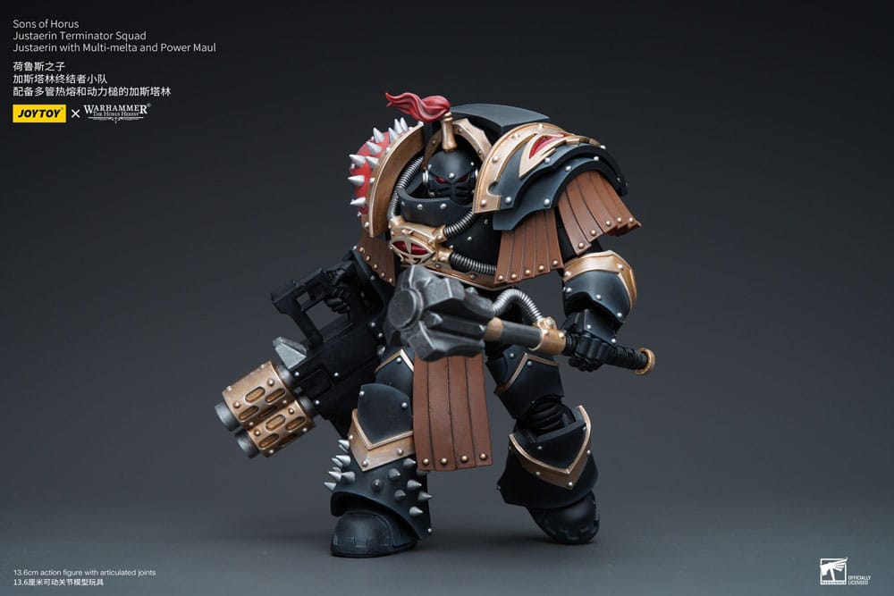 Warhammer The Horus Heresy Action Figure 1/18 Sons of Horus Justaerin Terminator Squad Justaerin with Multi-melta and Power MauL 12 cm - MangaShop.ro