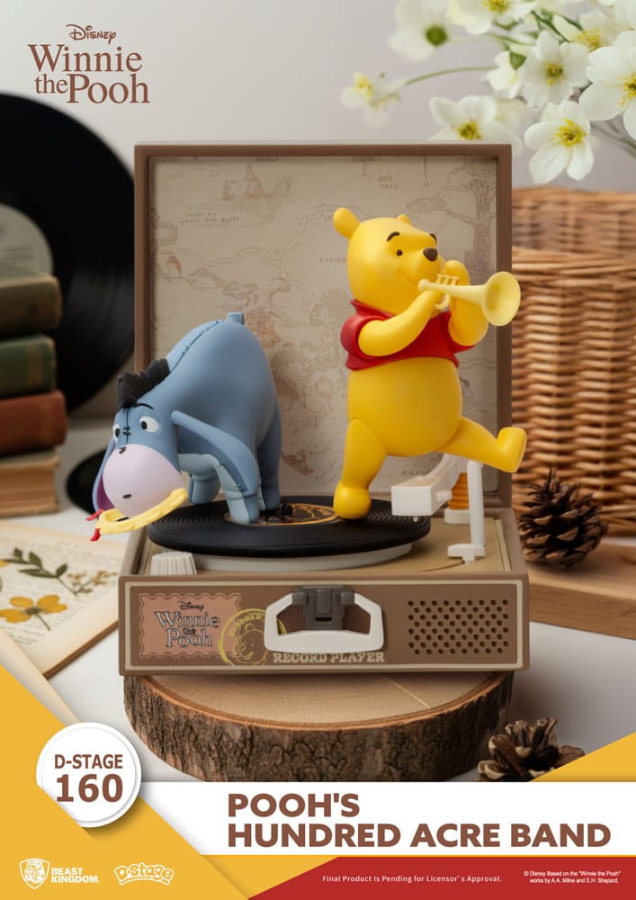 Winnie the Pooh Record Player Series PVC figure Pooh's Hundred Acre Band 12 cm - MangaShop.ro
