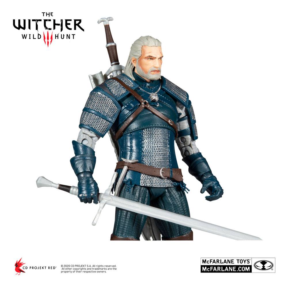 The Witcher Action Figure Geralt of Rivia (Viper Armor: Teal Dye) 18 cm - MangaShop.ro