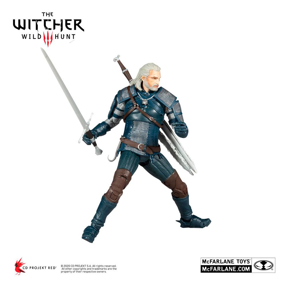 The Witcher Action Figure Geralt of Rivia (Viper Armor: Teal Dye) 18 cm - MangaShop.ro