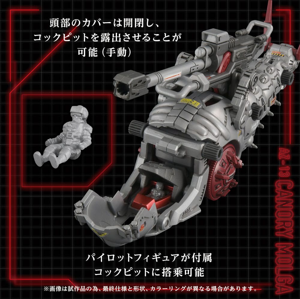 Zoids Plastic Model Kit 1/72 AZ-13 Canory Molga 19 cm - MangaShop.ro