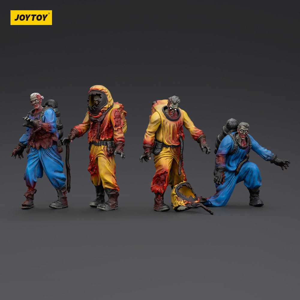 Zombie Dark Source Action Figures 4-Pack Biochemical Lab Team 8 cm - MangaShop.ro