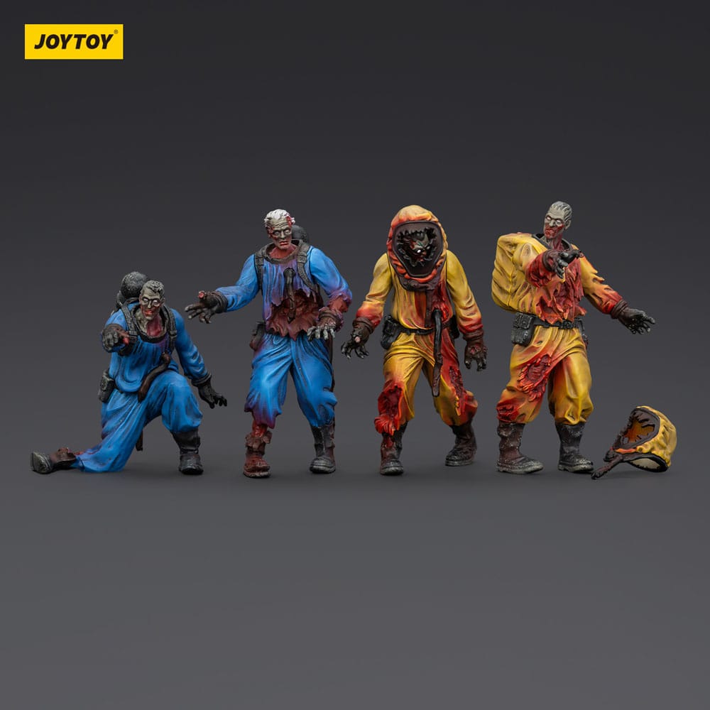 Zombie Dark Source Action Figures 4-Pack Biochemical Lab Team 8 cm - MangaShop.ro