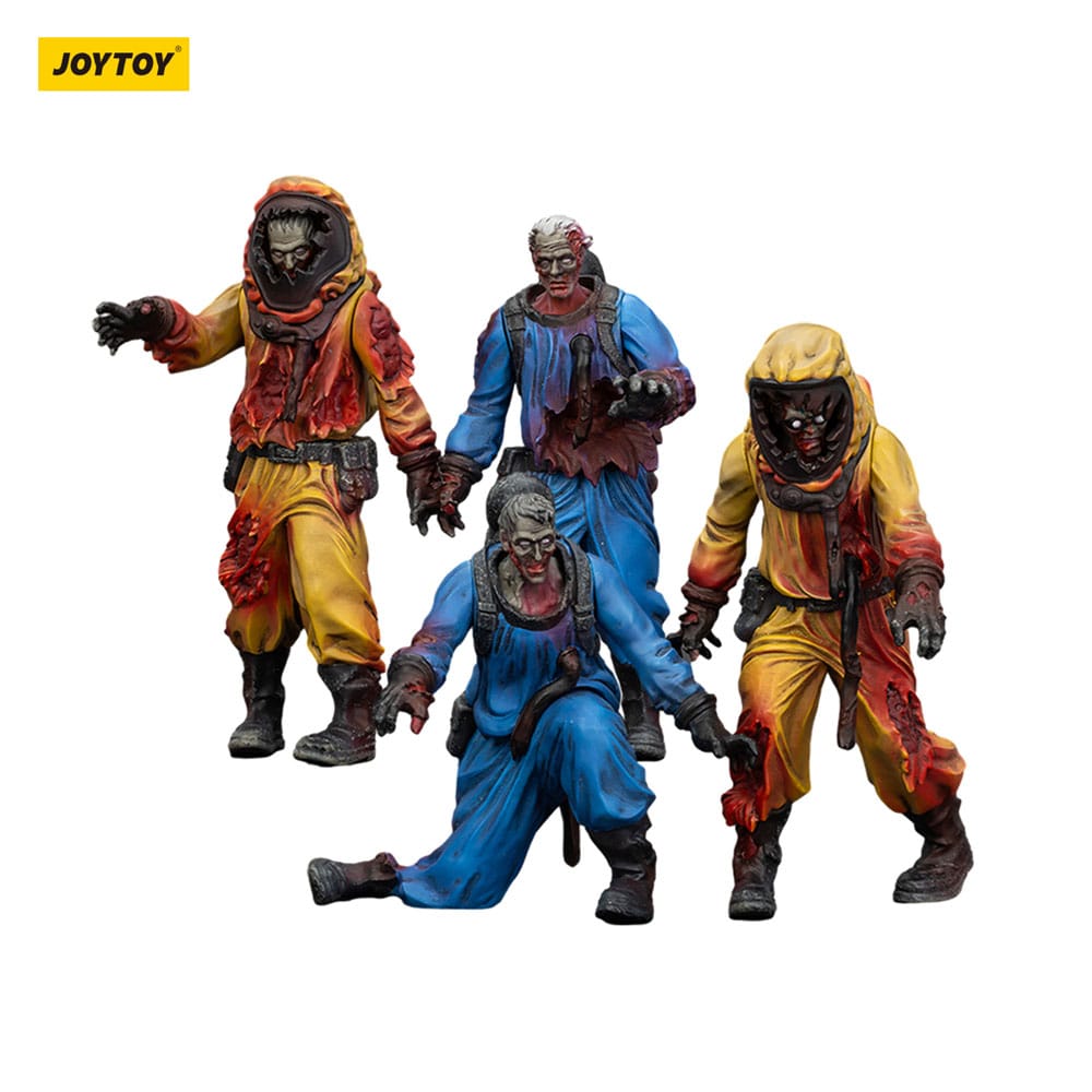 Zombie Dark Source Action Figures 4-Pack Biochemical Lab Team 8 cm - MangaShop.ro