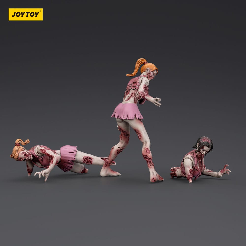 Zombie Dark Source Action Figures 3-Pack Cheer Leaders 8 cm - MangaShop.ro