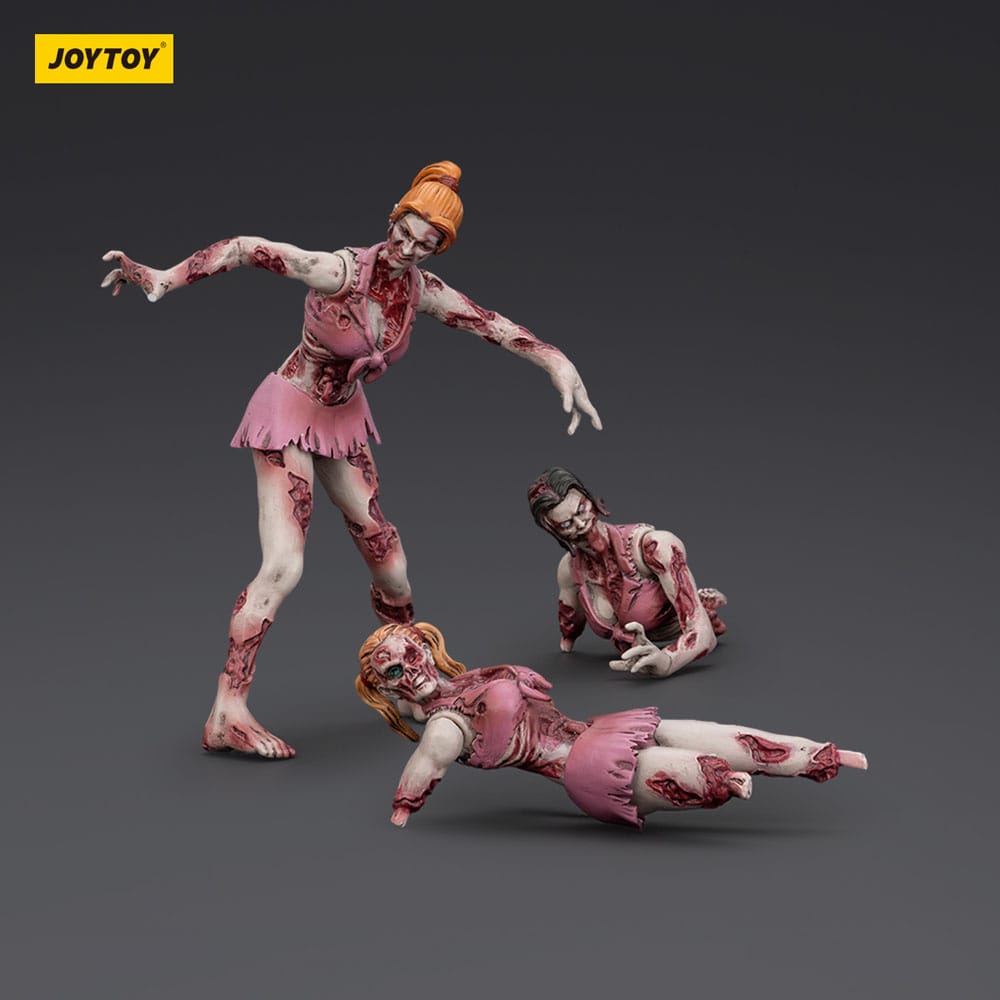 Zombie Dark Source Action Figures 3-Pack Cheer Leaders 8 cm - MangaShop.ro