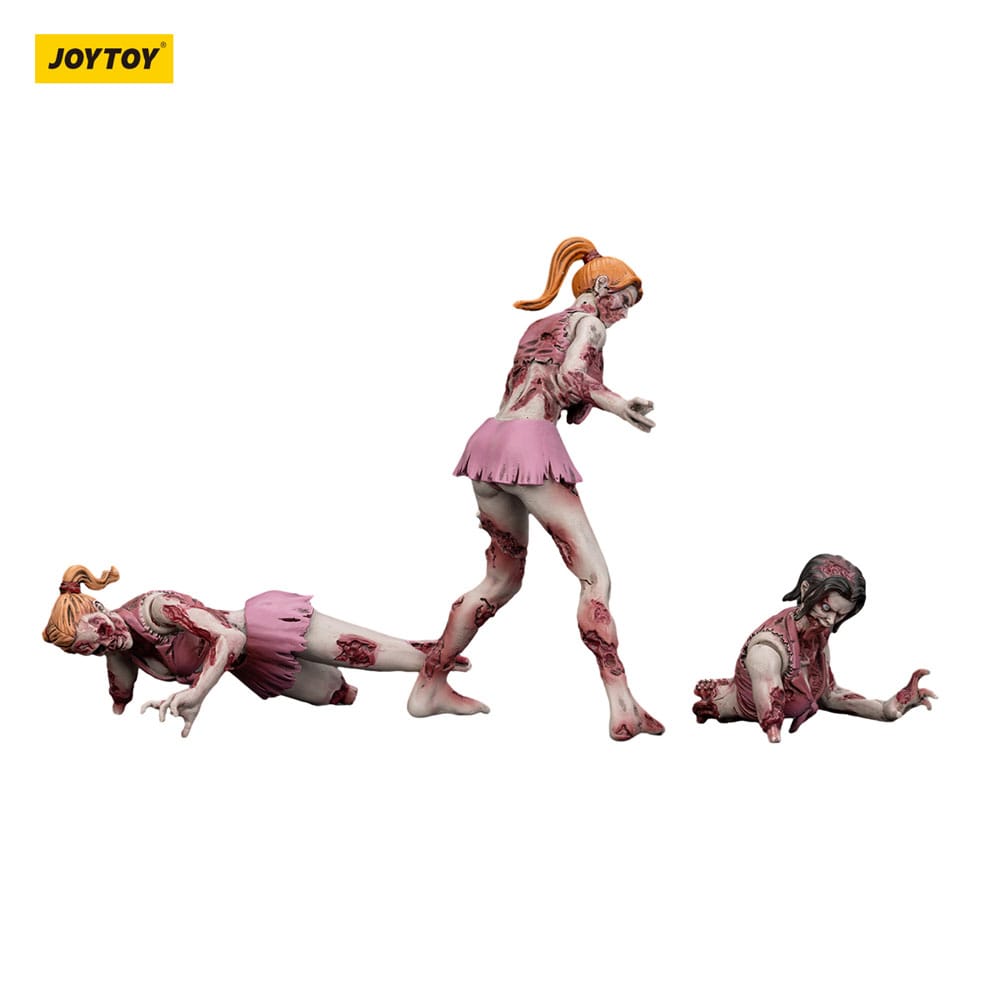 Zombie Dark Source Action Figures 3-Pack Cheer Leaders 8 cm - MangaShop.ro
