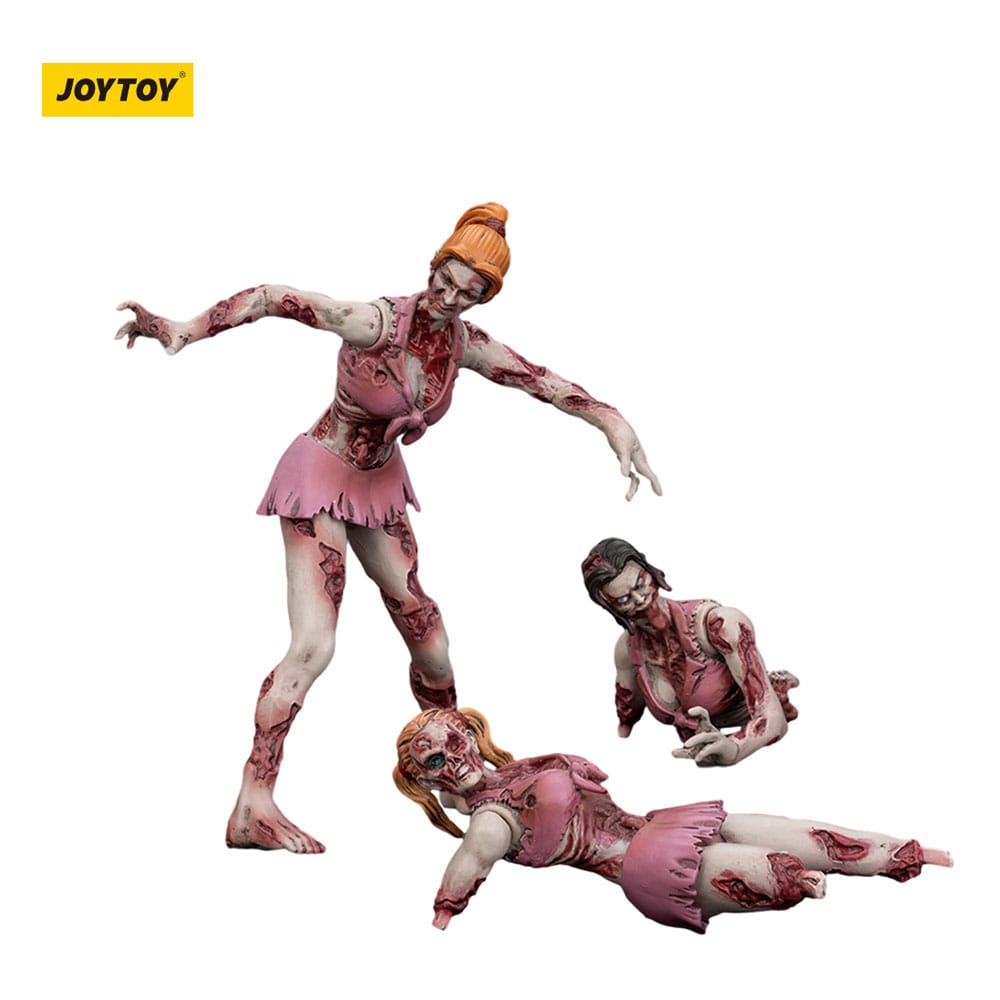 Zombie Dark Source Action Figures 3-Pack Cheer Leaders 8 cm - MangaShop.ro