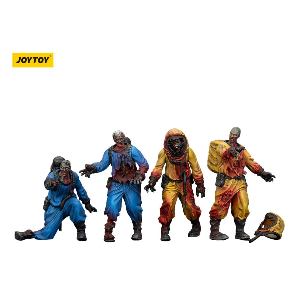Zombie Dark Source Action Figures 4-Pack Biochemical Lab Team 8 cm - MangaShop.ro