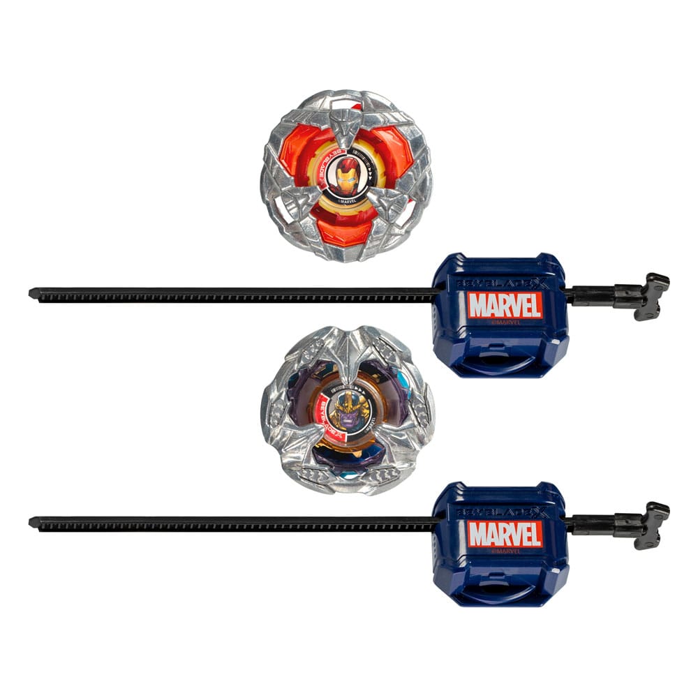 Beyblade X Marvel Collab Iron Man 4-80B vs. Thanos 4-60P - MangaShop.ro