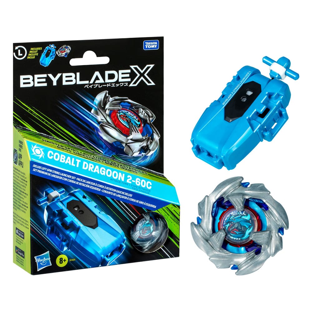 Beyblade X Cobalt Dragoon 2-60C Launcher Set - MangaShop.ro