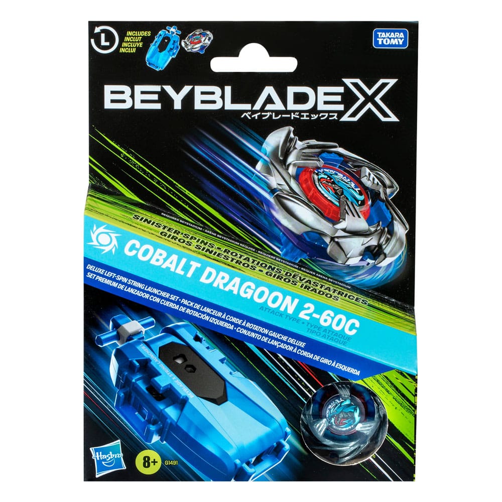 Beyblade X Cobalt Dragoon 2-60C Launcher Set - MangaShop.ro