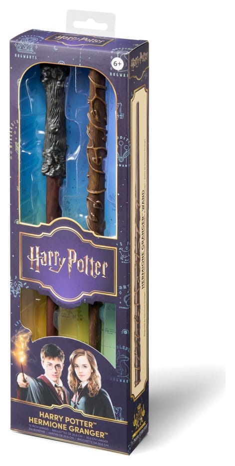 Harry Potter Roleplay Replica Wands 2-Pack Harry Potter & Hermione Granger 31 cm - MangaShop.ro