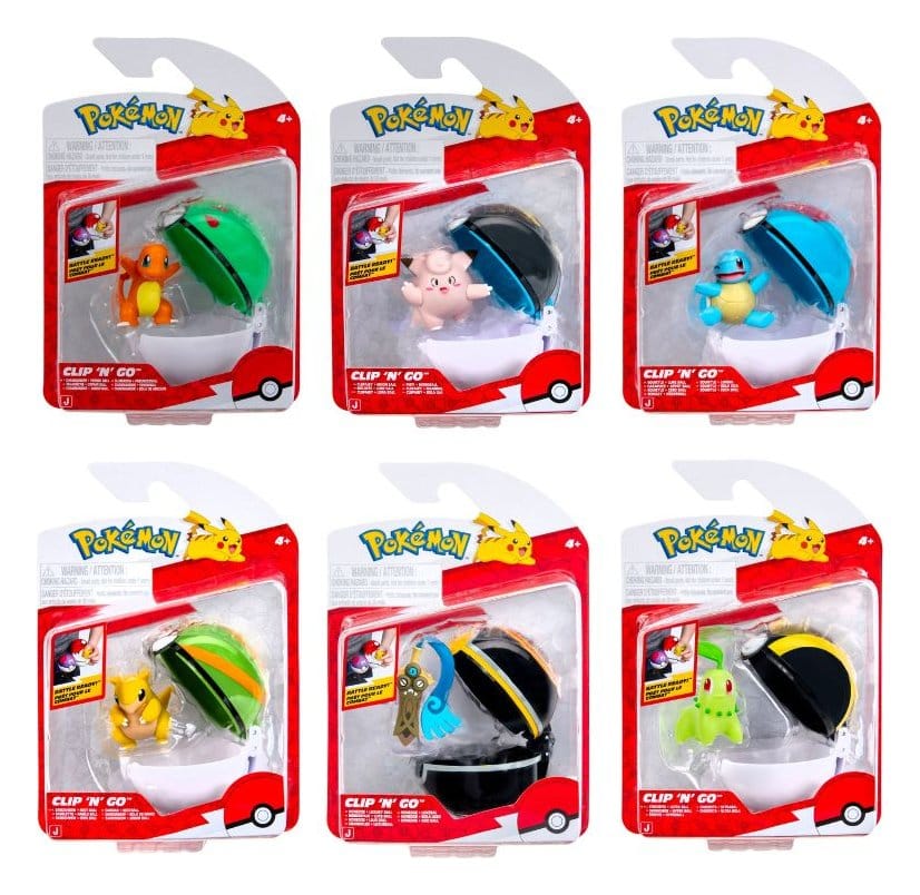 Pokemon Clip 'n' Go Minifigures Poké Balls ver. 22 Assortment (6) - MangaShop.ro