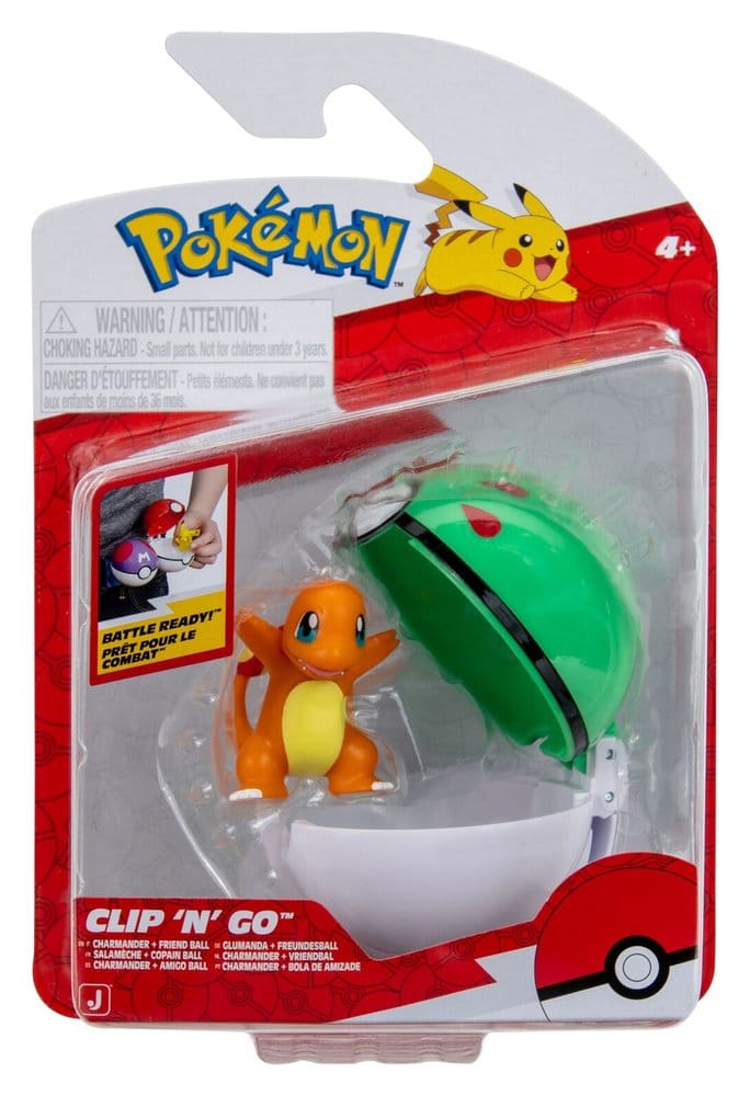 Pokemon Clip 'n' Go Action Figure Charmander & Friend Ball - MangaShop.ro