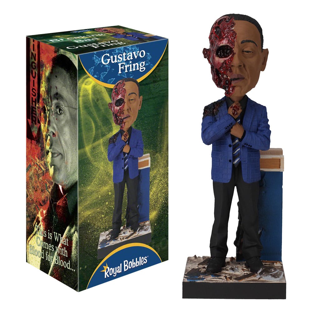 Breaking Bad Bobble-Head Gus Fring Face Off 20 cm - MangaShop.ro