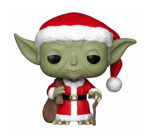 Star Wars POP! Vinyl Bobble-Head Holiday Santa Yoda 9 cm - MangaShop.ro