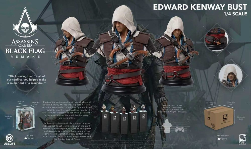 Assassin's Creed Bust 1/4 Edward - MangaShop.ro