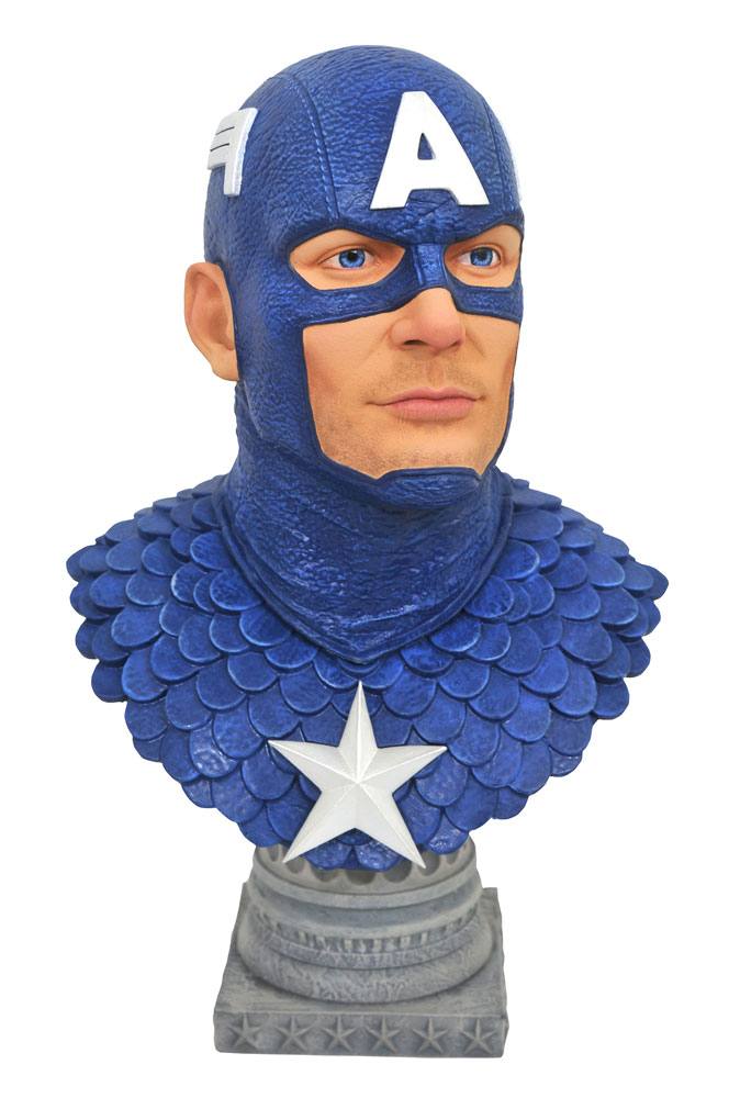 Marvel Comics Legends in 3D Bust 1/2 Captain America 25 cm - MangaShop.ro