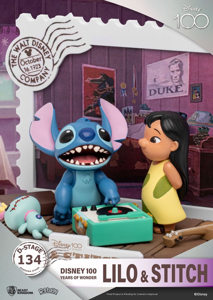 Disney 100 Years of Wonder D-Stage PVC Diorama Lilo & Stitch 10 cm - MangaShop.ro