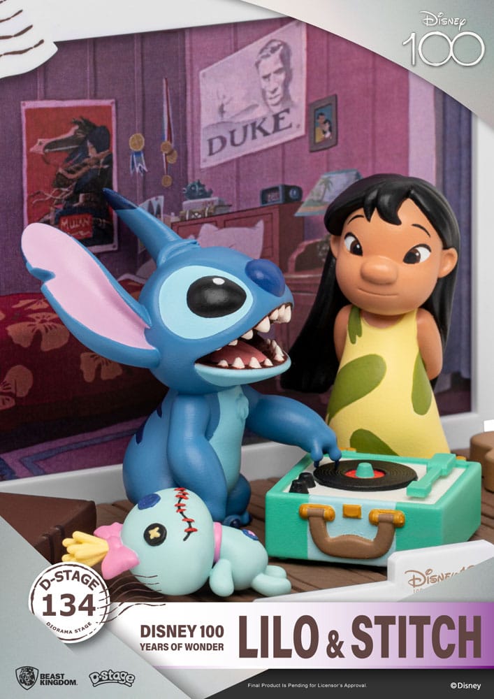 Disney 100 Years of Wonder D-Stage PVC Diorama Lilo & Stitch 10 cm - MangaShop.ro