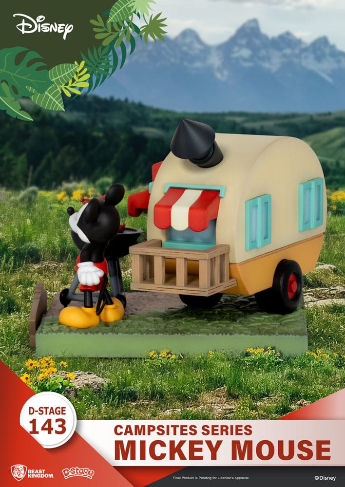 Disney D-Stage Campsite Series PVC Diorama Mickey Mouse 10 cm - MangaShop.ro