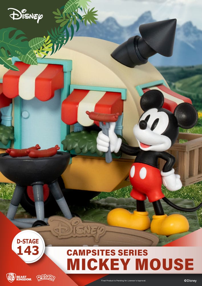 Disney D-Stage Campsite Series PVC Diorama Mickey Mouse 10 cm - MangaShop.ro