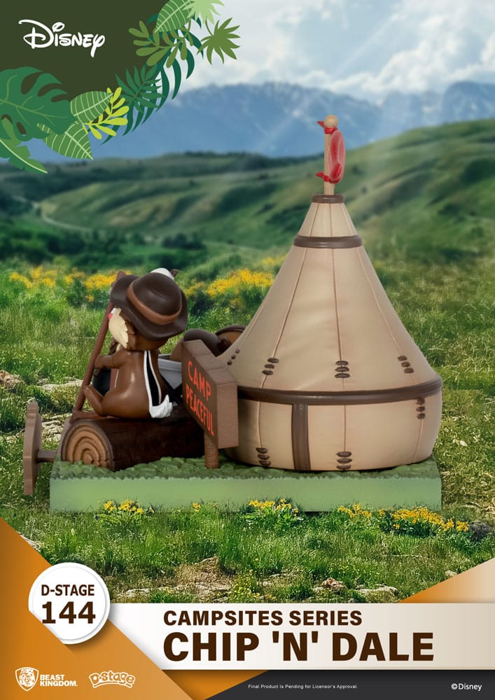 Disney D-Stage Campsite Series PVC Diorama Chip & Dale 10 cm - MangaShop.ro