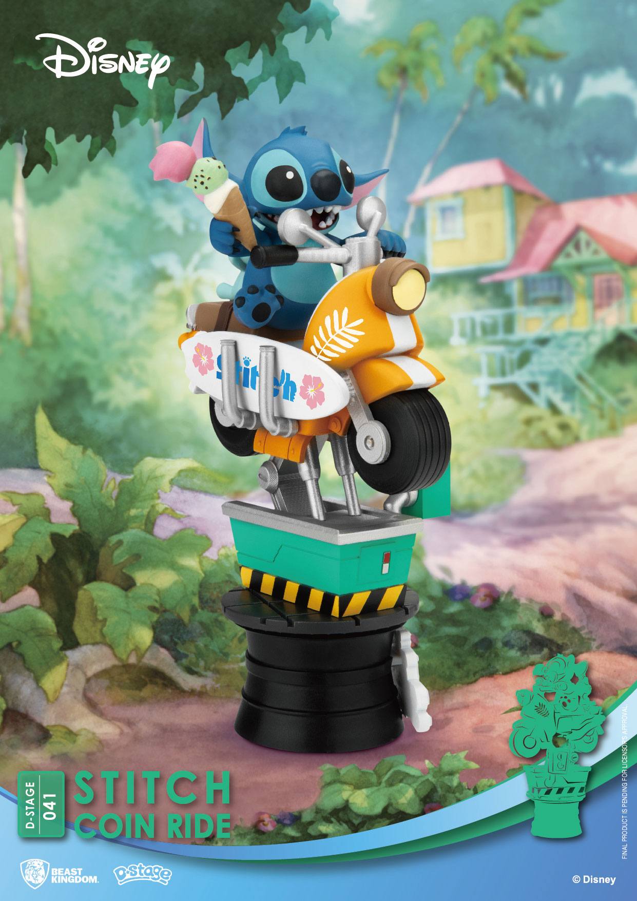 Disney D-Stage PVC Diorama Stitch Coin Ride 16 cm - MangaShop.ro