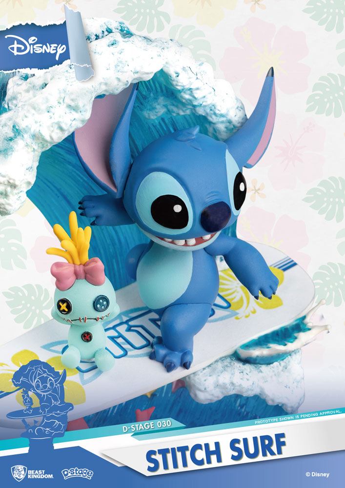 Disney Summer Series D-Stage PVC Diorama Stitch Surf 15 cm - MangaShop.ro