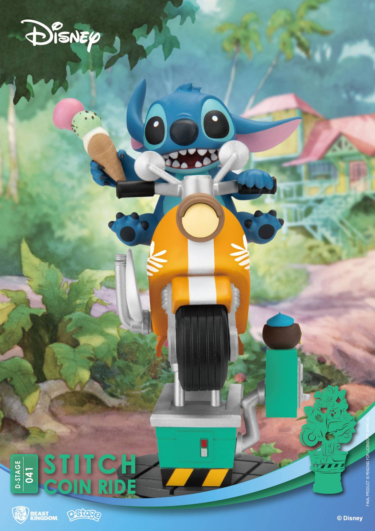 Disney D-Stage PVC Diorama Stitch Coin Ride 16 cm - MangaShop.ro