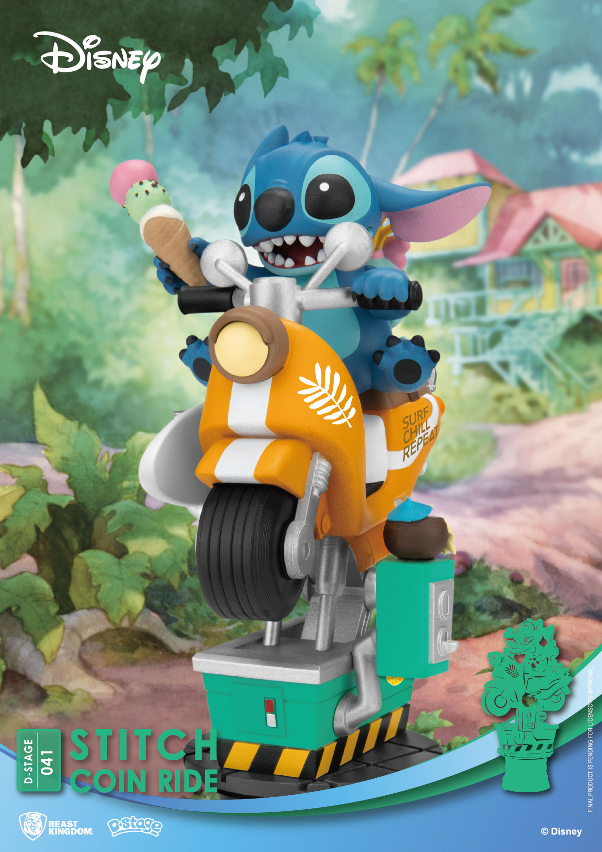 Disney D-Stage PVC Diorama Stitch Coin Ride 16 cm - MangaShop.ro