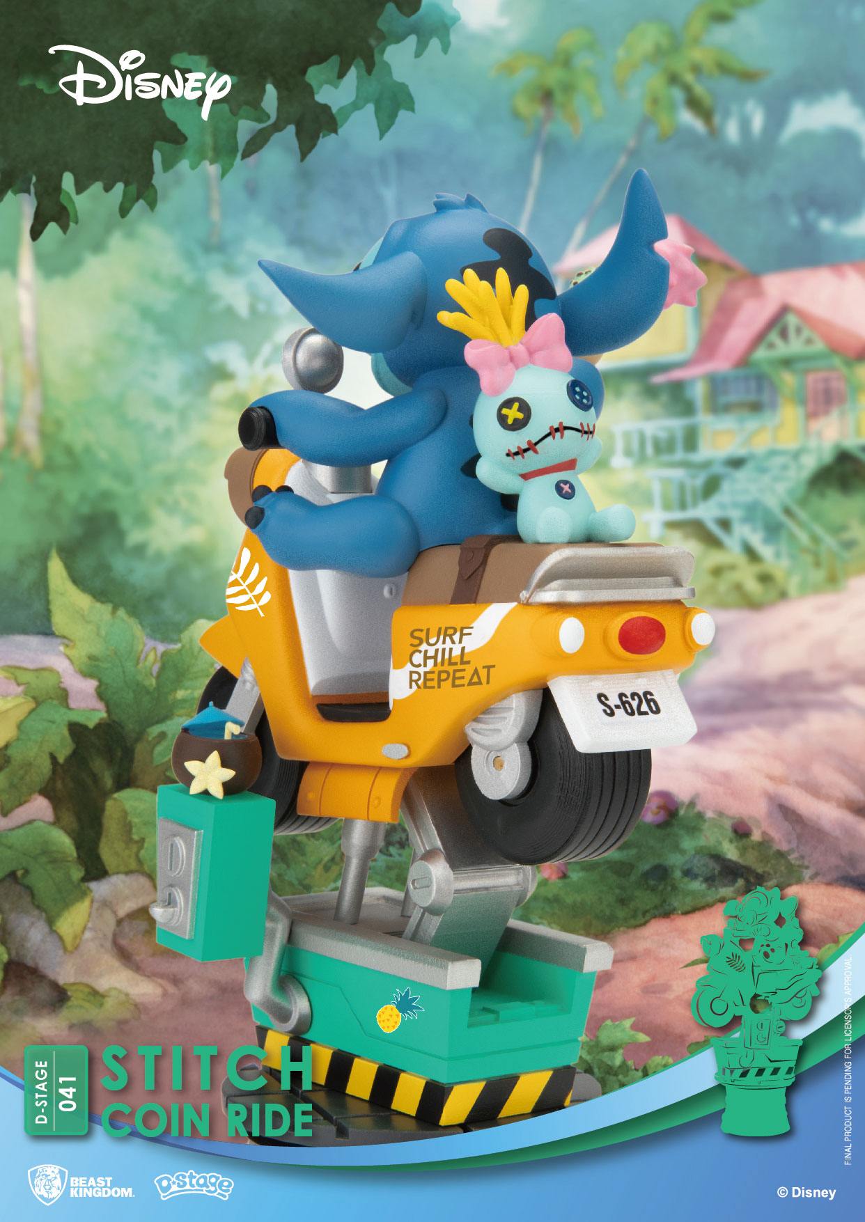 Disney D-Stage PVC Diorama Stitch Coin Ride 16 cm - MangaShop.ro