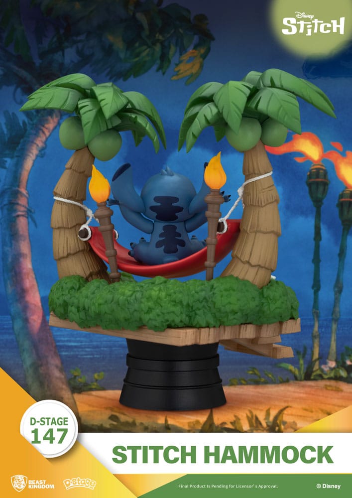 Lilo & Stitch D-Stage PVC Diorama Stitch Hammock 13 cm - MangaShop.ro