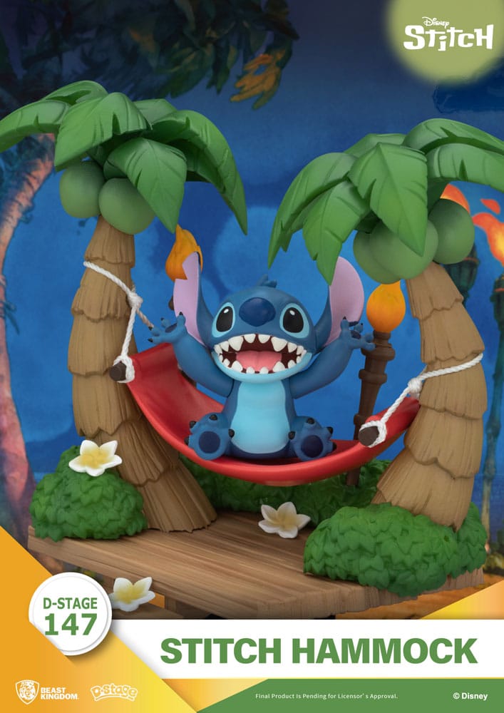 Lilo & Stitch D-Stage PVC Diorama Stitch Hammock 13 cm - MangaShop.ro