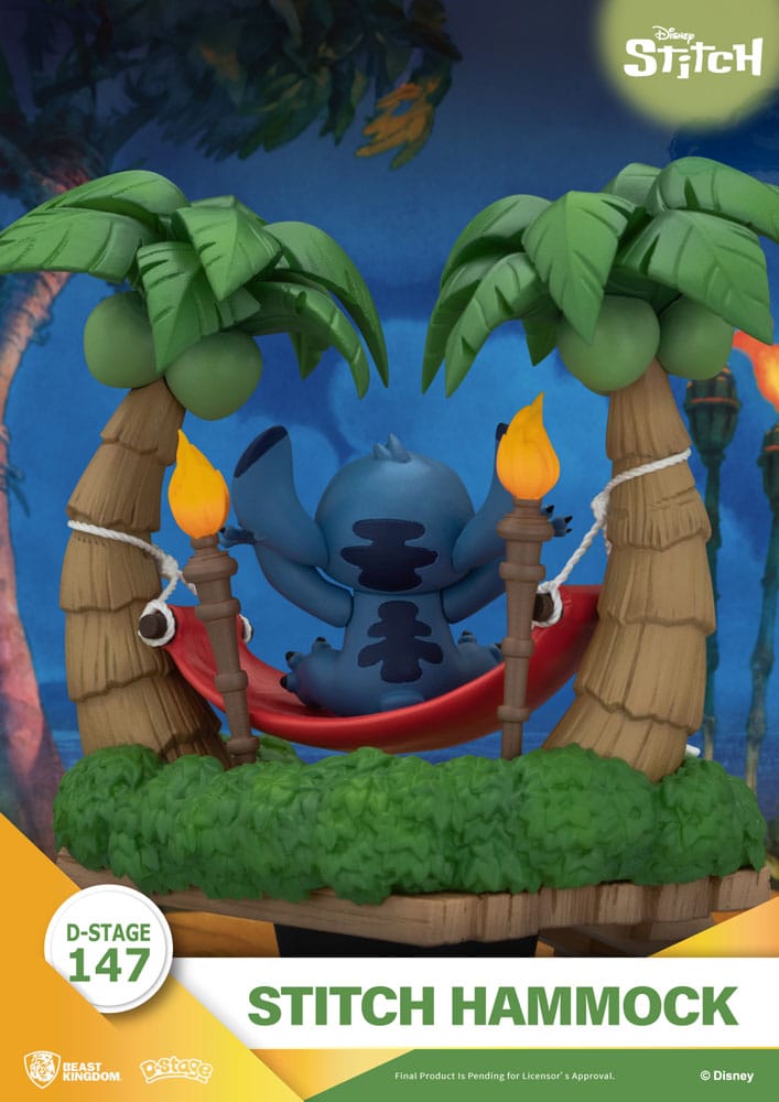Lilo & Stitch D-Stage PVC Diorama Stitch Hammock 13 cm - MangaShop.ro