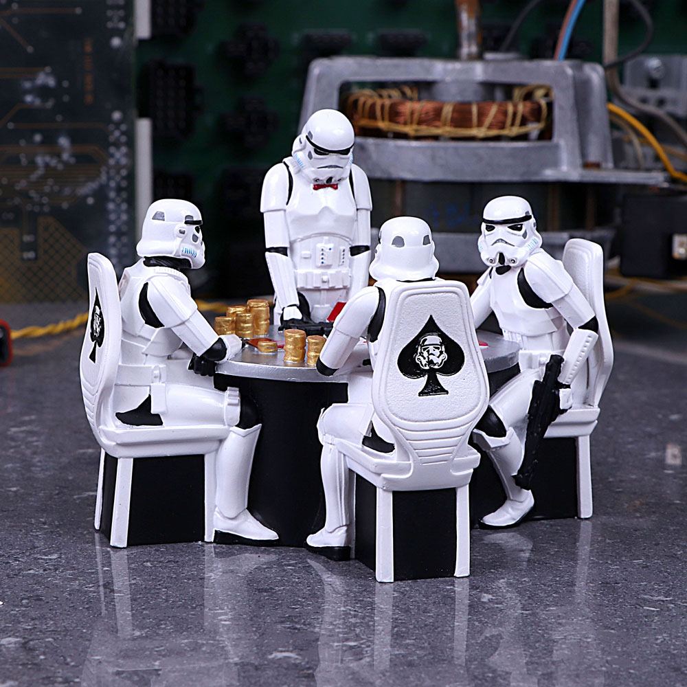 Star Wars Diorama Stormtrooper Poker Face 18 cm - MangaShop.ro