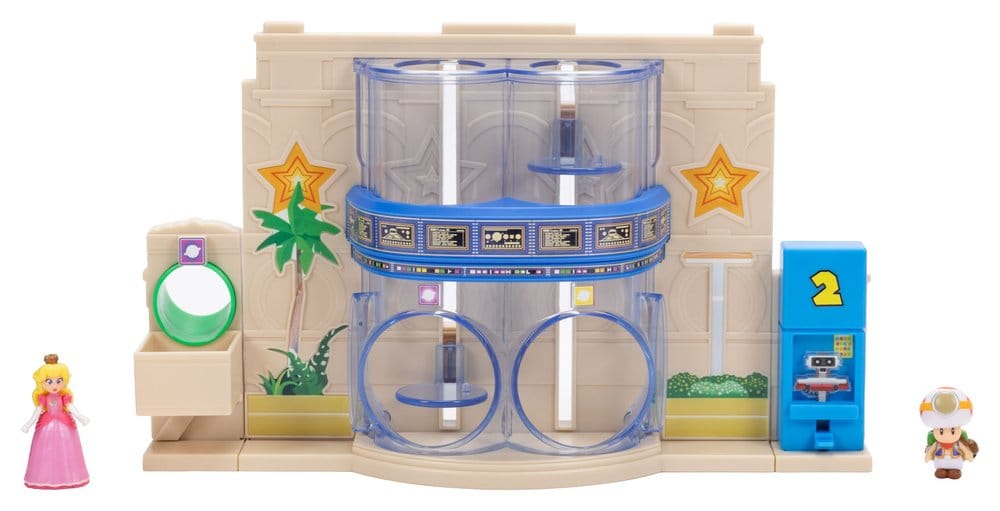 The Super Mario Galaxy Movie Diorama with 2 Mini Figures Gateway Galaxy - MangaShop.ro