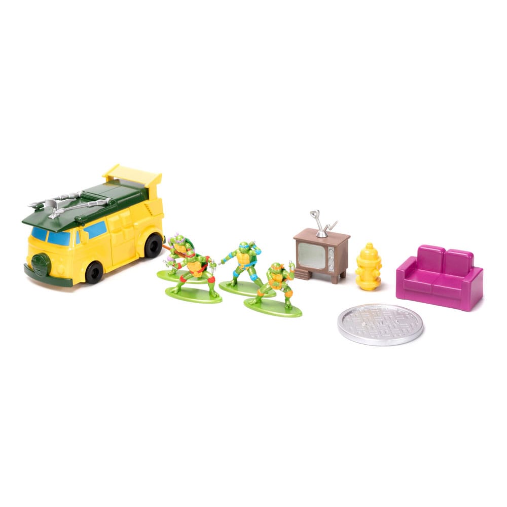 Teenage Mutant Ninja Turtles  Nano Metalfigs Nano Scene - MangaShop.ro