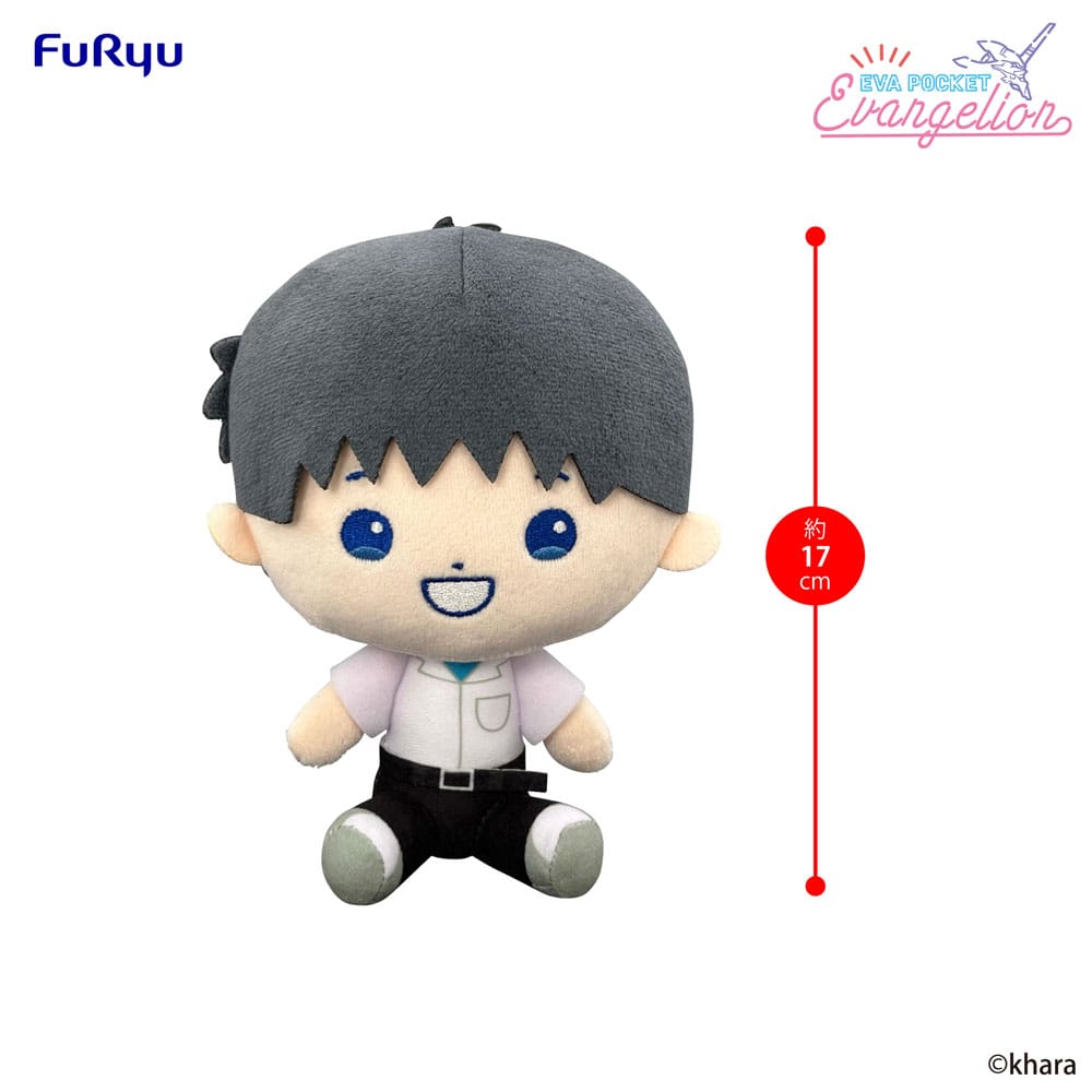 Neon Genesis Evangelion Eva Pocket Plush Figure Shinji 17 cm - MangaShop.ro