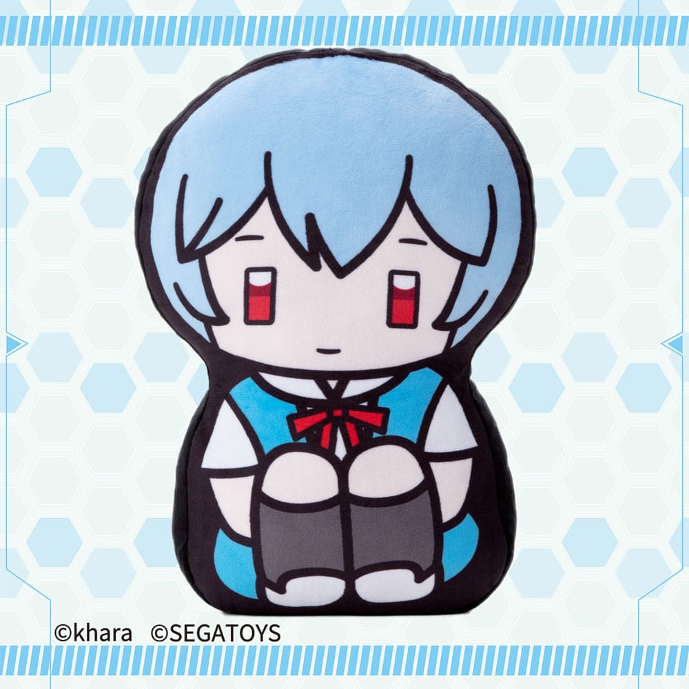 Neon Genesis Evangelion 2D Plush Figure Rei Ayanami 32 cm - MangaShop.ro