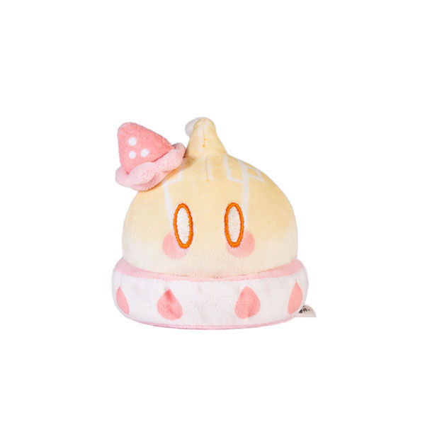 Genshin Impact Slime Sweets Party Series Plush Figure Mutant Electro Slime Strawberry Cake Style 7cm - MangaShop.ro