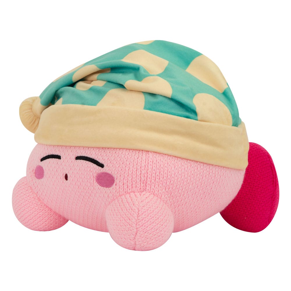 Kirby Nuiguru-Knit Plush Figure Kirby Sleeping Mega 25 cm - MangaShop.ro